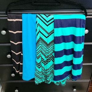 4 cute patterned maxi skirts